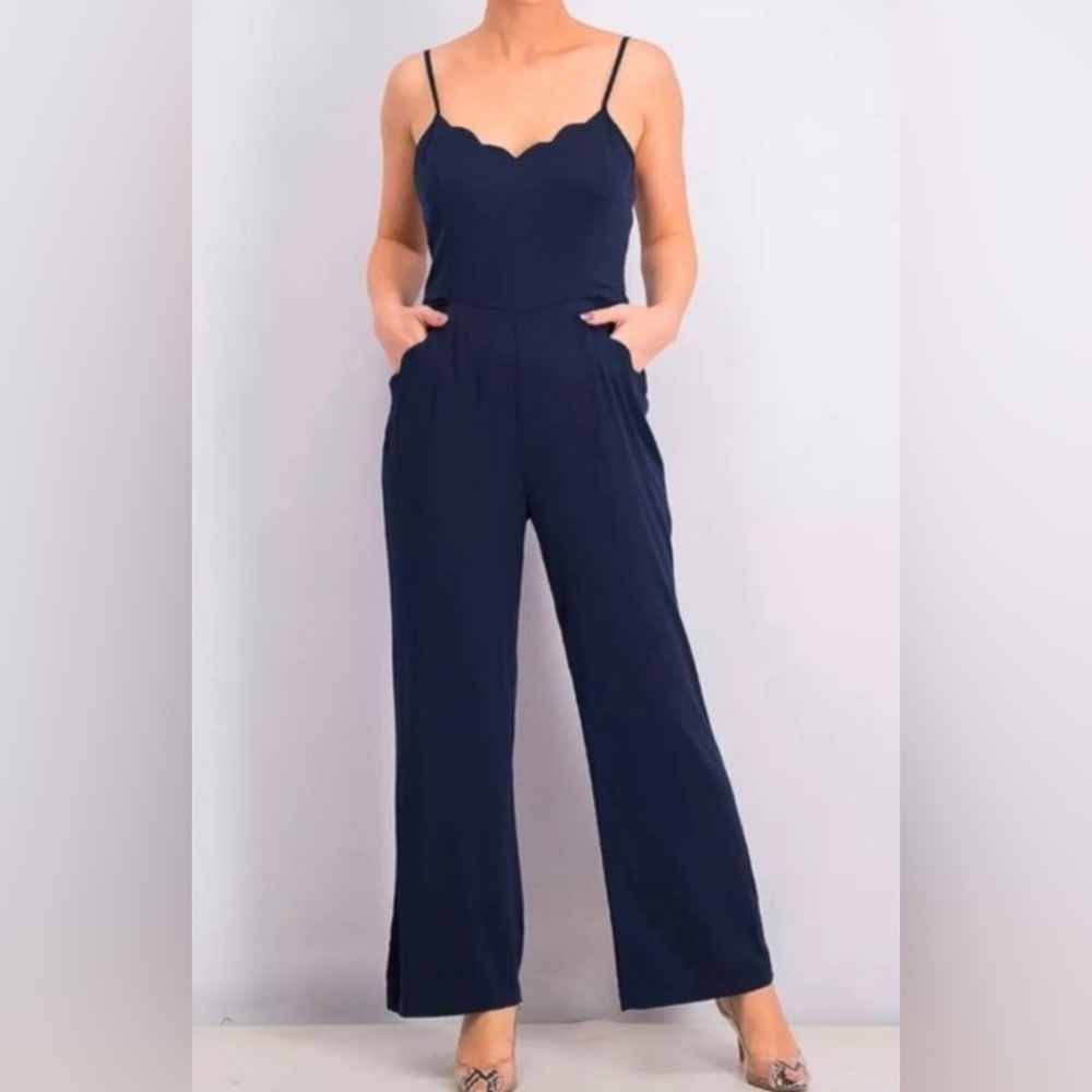 Market&Spruce navy blue jumpsuit